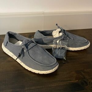 Hey Dude Wendy Steel Blue Size 11